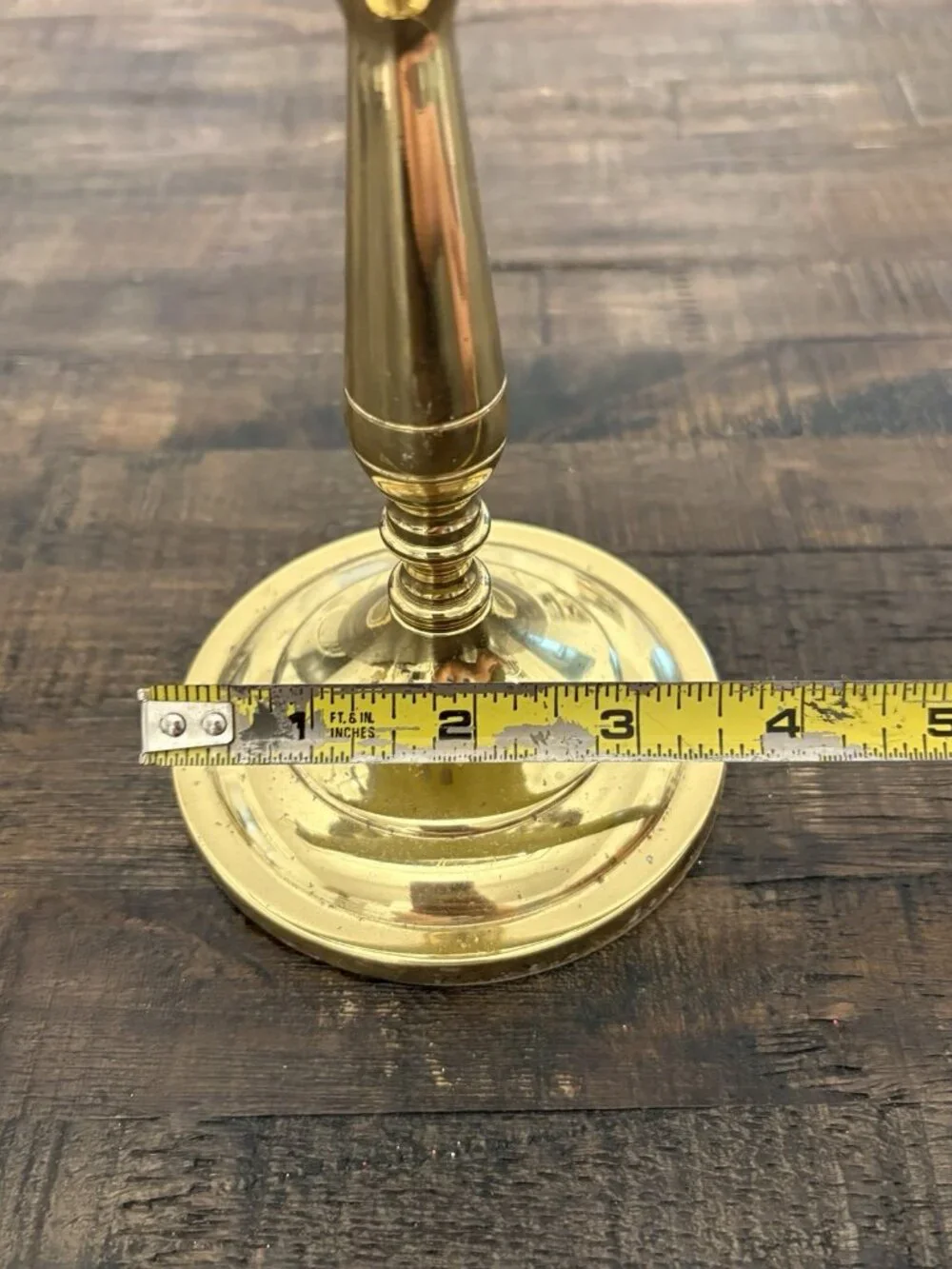 Vintage Baldwin Brass 3 Arm Candle Holder 11 Inch Candelabra